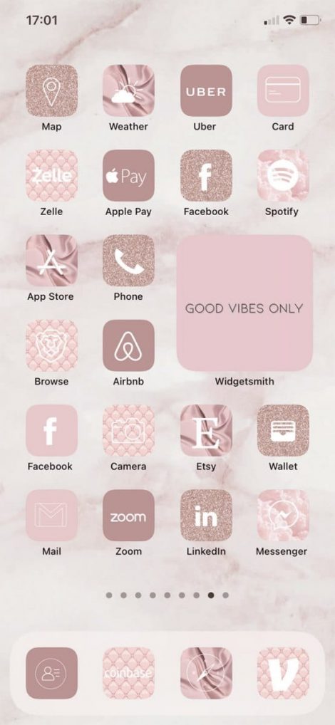 App Icons Pink Glitter Ienjoyediting