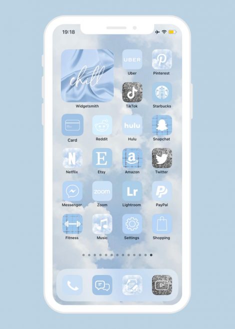 App Icons Sky Blue Ienjoyediting