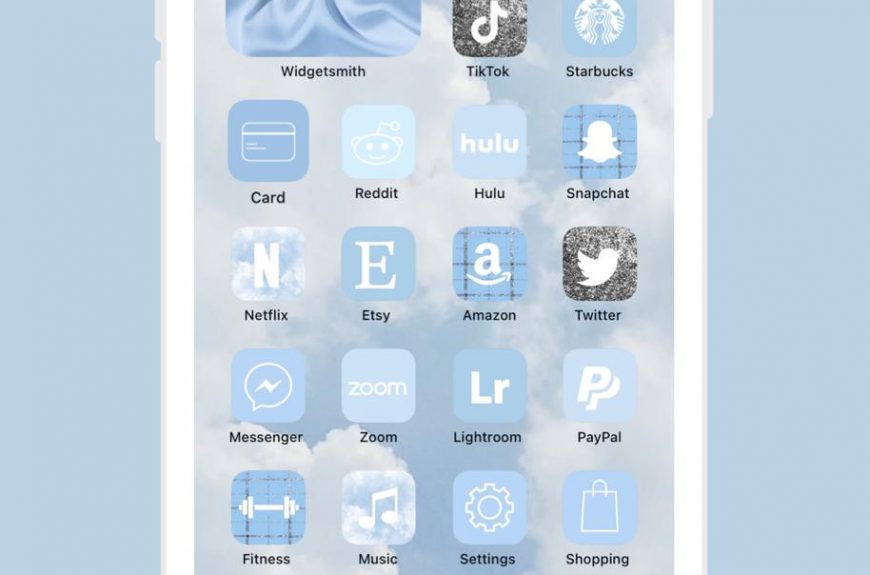 App Icons Sky Blue Ienjoyediting