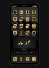 black gold portt — App Icons Golden Glam