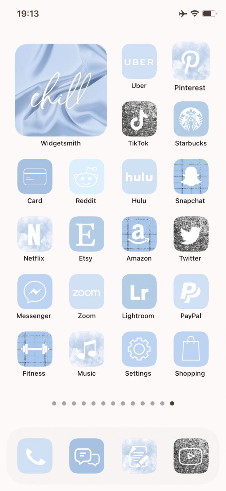 App Icons Sky Blue Ienjoyediting