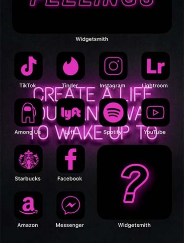 App Icons Pink Neon3 — Trending Designs!